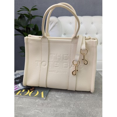 Сумка жіноча Марк Джейкобс молочний шопер Marc Jacobs Medium Tote Bag шоппер