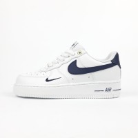 Nike AIR Force 1 Білі з синім, Розмір 40