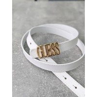 Женский ремень пояс Guess Гесс белый узкий