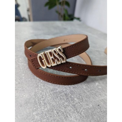 Женский ремень пояс Guess Гесс терракотовый узкий Женский ремень пояс Guess Гесс терракотовый узкий