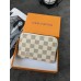 Жіночий гаманець міні Louis Vuitton бежевий у клітку Луї Віттон