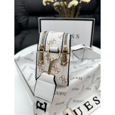 Сумка жіноча біла Guess Гесс крос-боді
