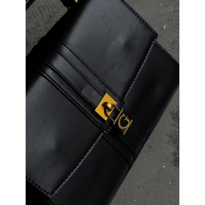 Жіноча сумка Гесс чорний Guess Ginevra Logo Elite крос боді