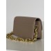 Женская сумка клатч Coach Idol Bag бежевый на цепочке Коуч