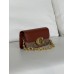 Женская сумка клатч Coach Idol Bag коричневый на цепочке Коуч