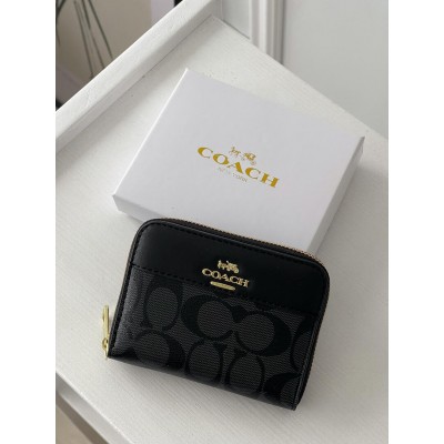 Гаманець Coach, Коуч жіночий міні чорний