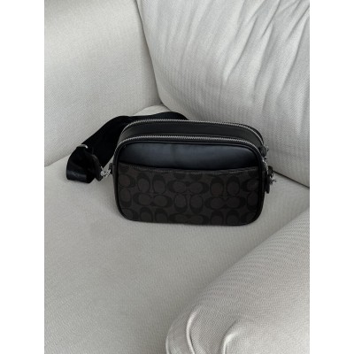 Сумка жіноча Coach Graham крос боді Коуч коричневий