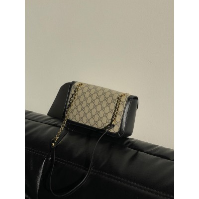 Сумка жіноча Gucci Marmont чорний крос боді через плече Гуччі