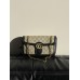 Сумка жіноча Gucci Marmont чорний крос боді через плече Гуччі