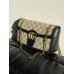 Сумка жіноча Gucci Marmont чорний крос боді через плече Гуччі
