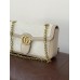 Сумка жіноча Gucci Marmont молочний крос боді через плече Гуччі