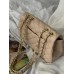 Сумка женская Chanel classic -  24 size кросс боди бежевый Шанель