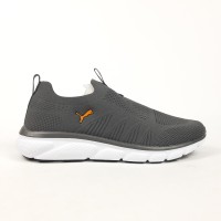 Puma Slip-On Knit тапкі мокасіни сліпони сірі з помаранчевим, Розмір 41