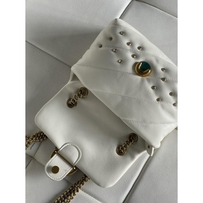 Жіноча сумка Pinko Mini Puff Sea Jewels Bag кремовий через плече Пінко ( PREMIUM)