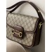 Сумка женская Horsebit 1955 Gucci  Гуччи коричнево-серый