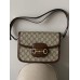 Сумка женская Horsebit 1955 Gucci  Гуччи коричнево-серый