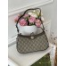Жіноча сумка клатч Гуччі коричневий. Подарунковий набір Gucci Ophidia жіночий 3 предмети