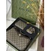 Жіноча сумка клатч Гуччі коричневий. Подарунковий набір Gucci Ophidia жіночий 3 предмети