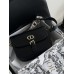 Жіноча сумка Christian Dior Bobby крос боді на широкому плечі чорний класичний Крістіан Діор
