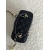 Сумка жіноча клатч Chanel Classic Lambskin чорний Шанель барило