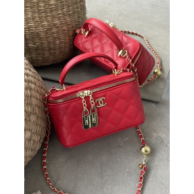 Сумка жіноча клатч Chanel Classic Lambskin червоний Шанель барило Сумка жіноча клатч Chanel Classic Lambskin червоний Шанель барило