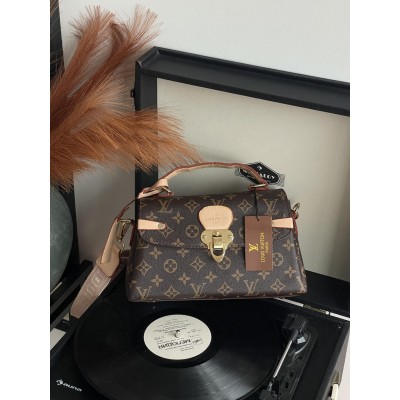 Жіноча сумка Луї Віттон саквояж велика Louis Vuitton коричневий з рожевим Жіноча сумка Луї Віттон саквояж велика Louis Vuitton коричневий з рожевим