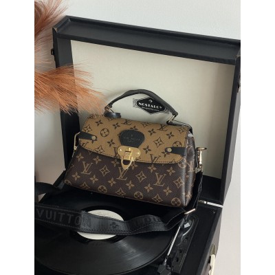 Жіноча сумка Луї Віттон саквояж велика Louis Vuitton коричневий моногам