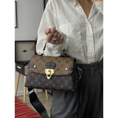 Жіноча сумка Луї Віттон саквояж велика Louis Vuitton коричневий моногам