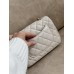 Сумка женская Chanel Classic 1.55 Small Single Flap Premium молочный через плече Шанель