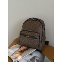 Жіночий рюкзак Michael Kors Bex коричневий + чорний Мішель Корс великий