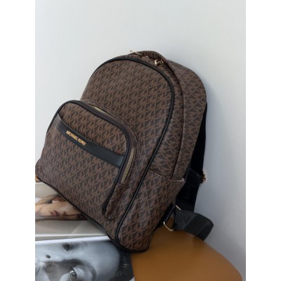Жіночий рюкзак Michael Kors Bex коричневий + чорний Мішель Корс великий