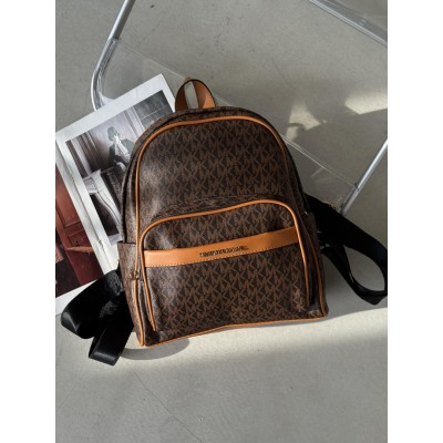 Жіночий рюкзак Michael Kors Bex коричневий + рудий Мішель Корс великий Жіночий рюкзак Michael Kors Bex коричневий + рудий Мішель Корс великий