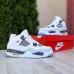 Nike Air Jordan 4 Белые с коричневым, Размер 46