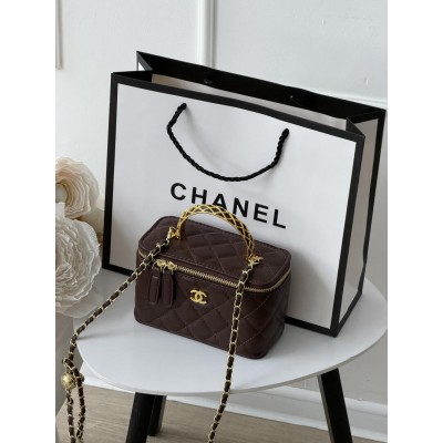 Сумка жіноча клатч Chanel класична Lambskin шоколадний Шанель Сумка жіноча клатч Chanel класична Lambskin шоколадний Шанель
