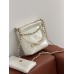 Сумка женская клатч через плечо Chanel 22 Mini Handbag с жемчугом Шанель белый 22 Мини