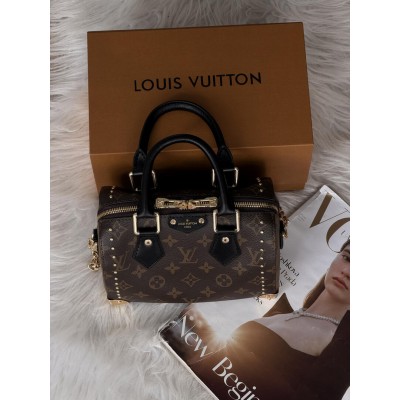 Жіноча сумка Louis Vuitton Speedy Trunk 20 коричневий крос боді Луї Віттон Жіноча сумка Louis Vuitton Speedy Trunk 20 коричневий крос боді Луї Віттон