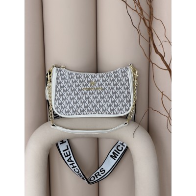 Сумка женская Michael Kors Jet Set Charm белый на широком ремне Майкл Корс Сумка женская Michael Kors Jet Set Charm белый на широком ремне Майкл Корс