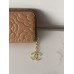 Гаманець жіночий Chanel Camellia бежевий із коробкою Шанель