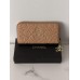 Гаманець жіночий Chanel Camellia бежевий із коробкою Шанель