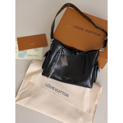 Сумка жіноча Louis Vuitton CarryAll Cargo Vibe PM Premium шопер чорний срібло через плече Луї Віттон Сумка жіноча Louis Vuitton CarryAll Cargo Vibe PM Premium шопер чорний срібло через плече Луї Віттон