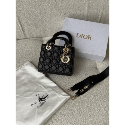 Сумка жіноча Christian Dior Lady My ABCBag через плече чорний золото Medium Діор (Premium) Сумка жіноча Christian Dior Lady My ABCBag через плече чорний золото Medium Діор (Premium)