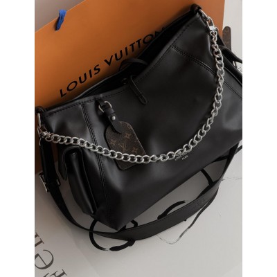 Сумка жіноча шопер хобо Louis Vuitton CarryAll Cargo Vibe PM LUX чорний срібло Сумка жіноча шопер хобо Louis Vuitton CarryAll Cargo Vibe PM LUX чорний срібло