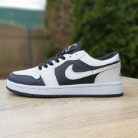 Nike Air Jordan 1 low білі з чорним, Розмір 43