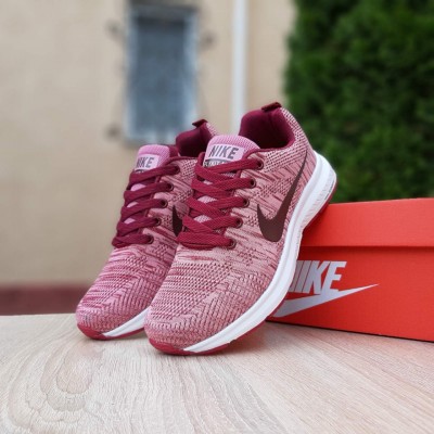 Nike ZOOM рожеві з бордовим, Розмір 38