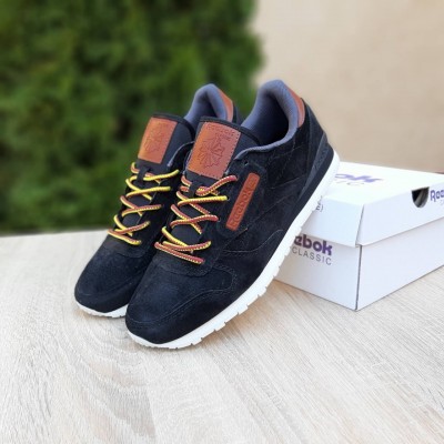 Reebok Classic черные с белым, Размер 41