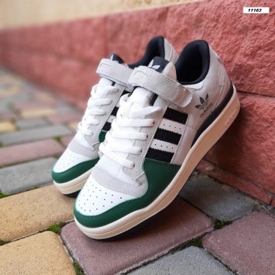 Adidas Forum 84 LOW білі з зеленим, Розмір 43