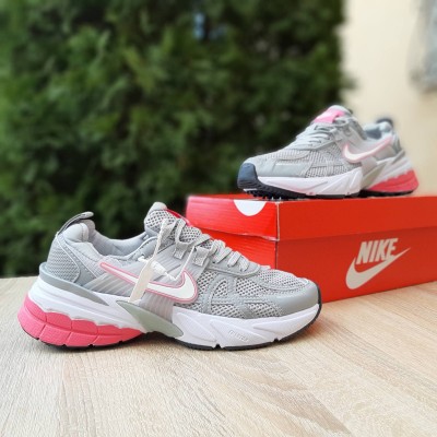 NIKE V2K RUN GREY PINK сірі з рожевим, Розмір 40