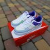 Nike Air Force 1 Shadow білі з бузковим з бірюзою, Розмір 39