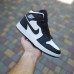 Nike AIR Jordan 1 Retro High высокие белые с черным, Размер 39