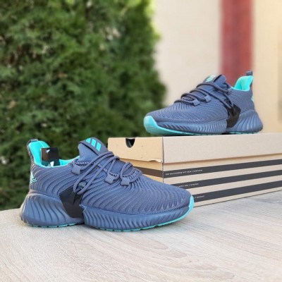 Adidas Alphabounce Instinct сірі з бірюзою, Розмір 36